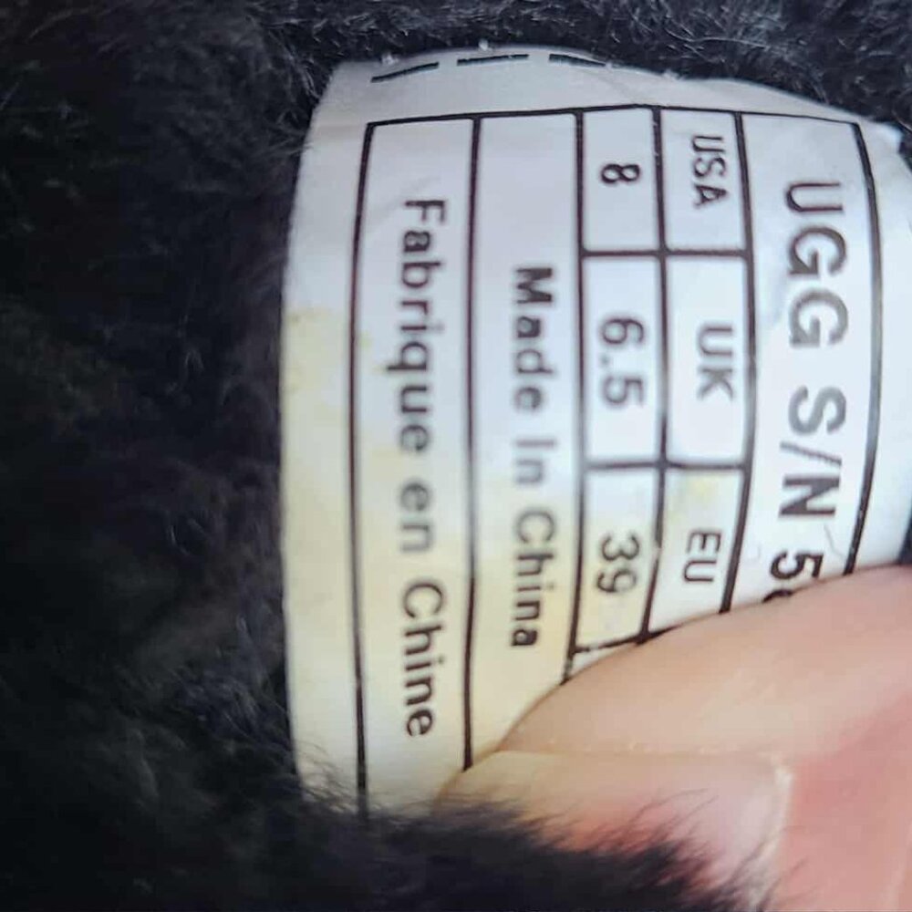 Ugg Black Bailey Button Shearling Suede Boot Size… - image 6